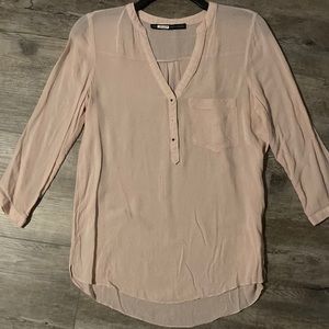 Zara thin soft pink Blouse